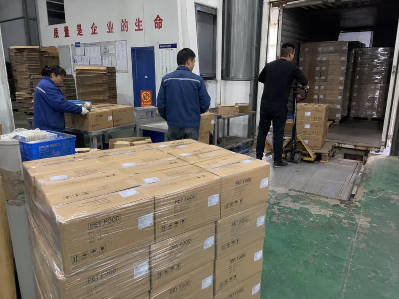 Carton and loading area