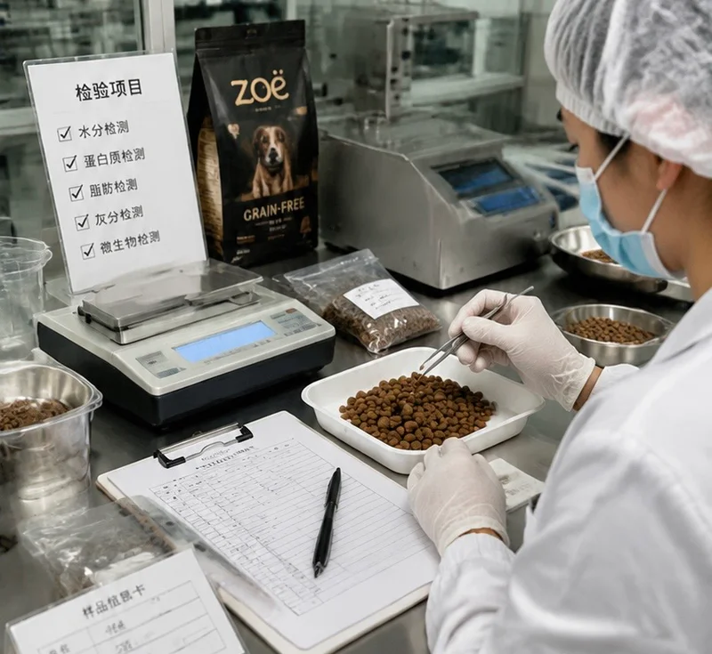 Measuring kibble size with a caliper