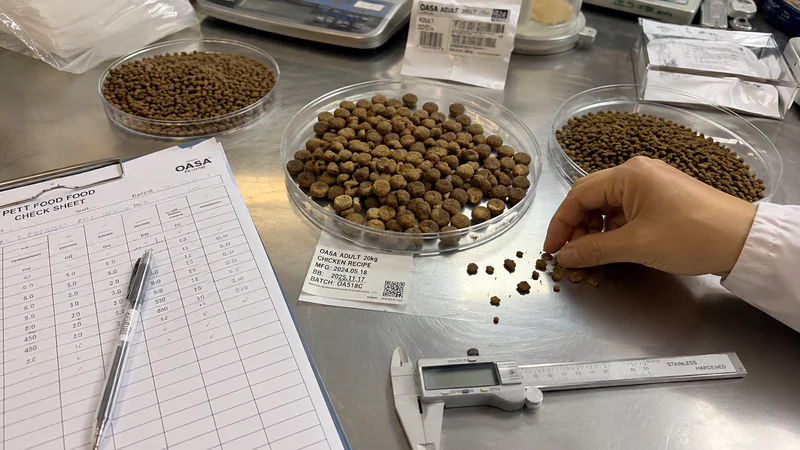 Dry dog food quality control