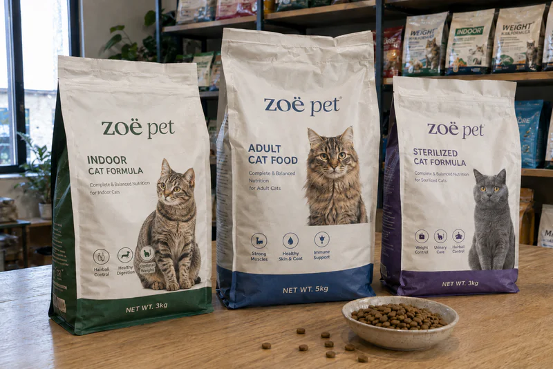 Family size dry cat food bags