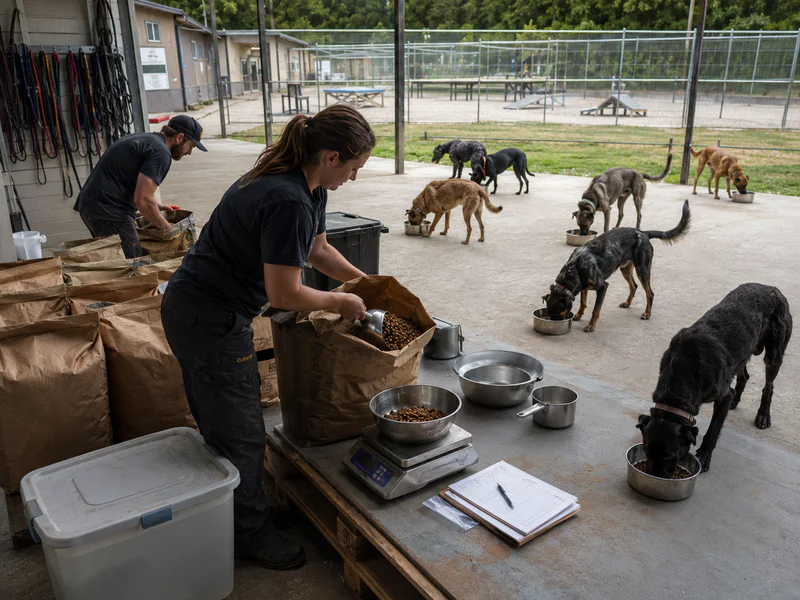 Dry dog food for high-activity feeding needs