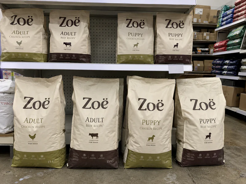 Dry dog food for value-sensitive retail markets