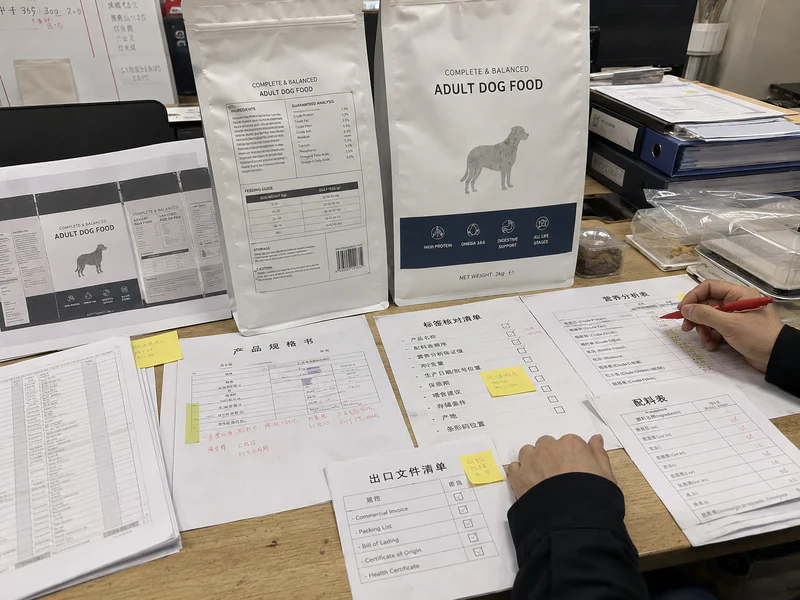 Product label and specification documents