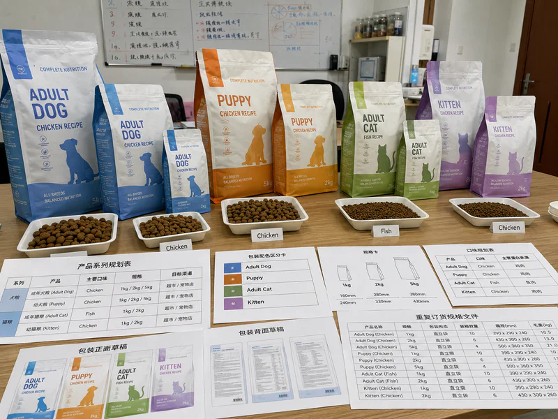 Mainstream dog and cat food retail line