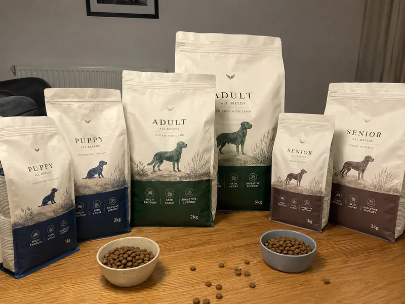 Premium-style private label dry pet food