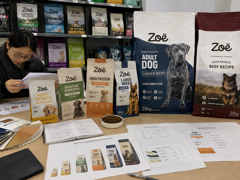 Private label dry dog food bags for retail and wholesale channels