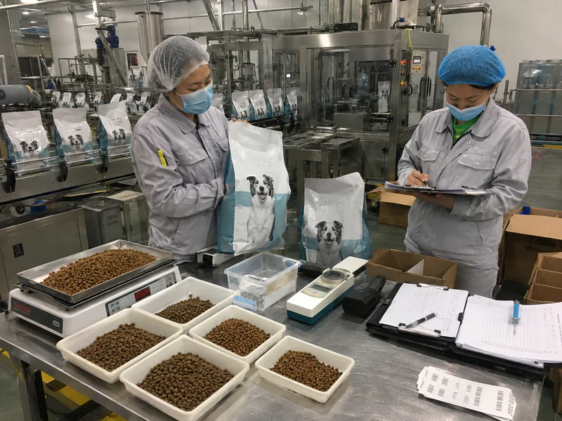 Trial order and bulk production of dry dog food