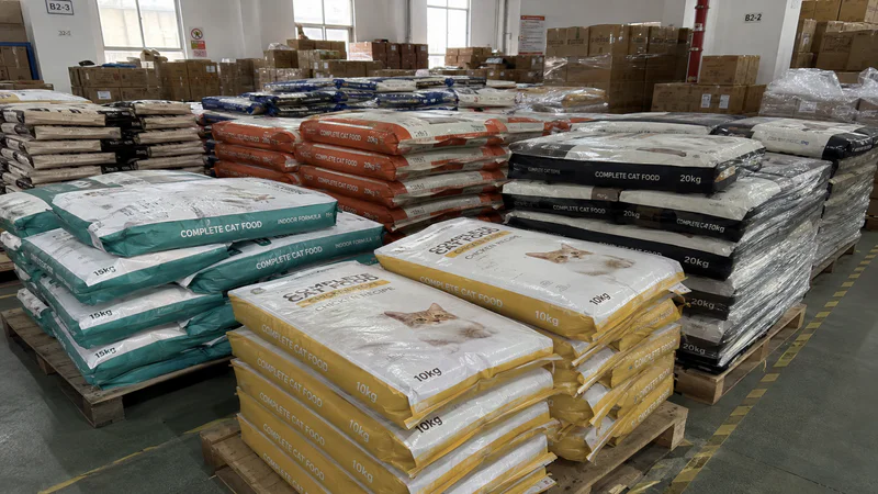 Bulk dry cat food bags for wholesale supply
