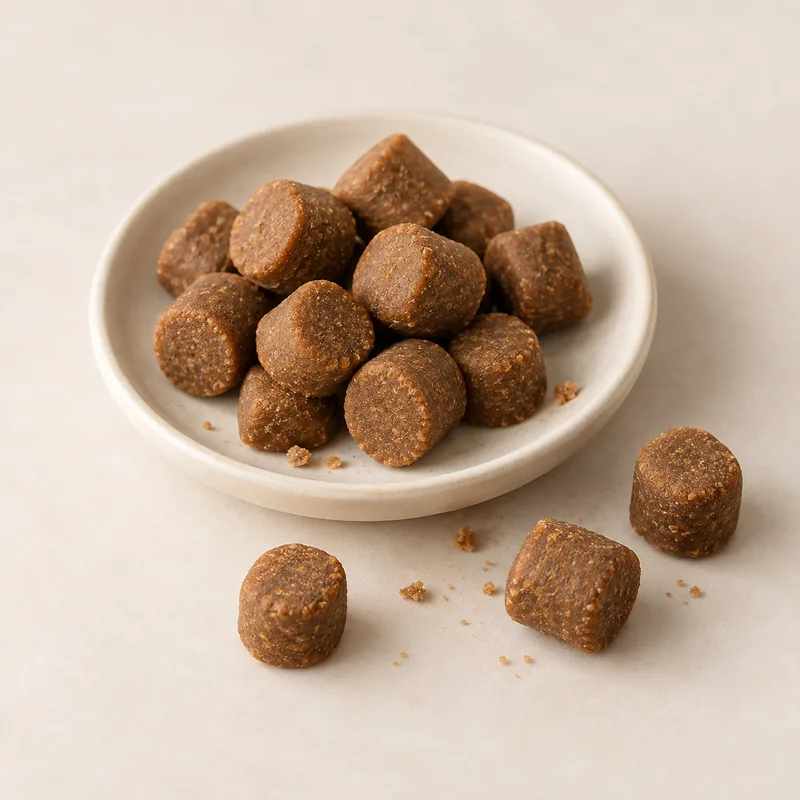Digestive Support Soft Chews product concept on a neutral studio background