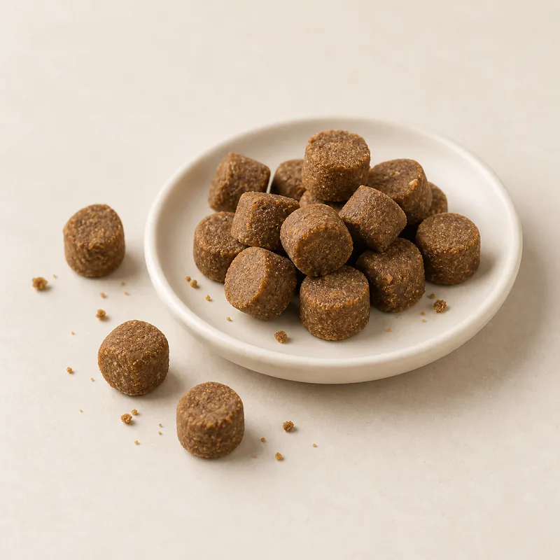 Eye Support Soft Chews product concept on a neutral studio background