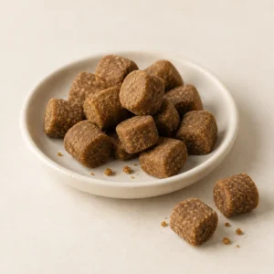 Liver Support Soft Chews product concept on a neutral studio background