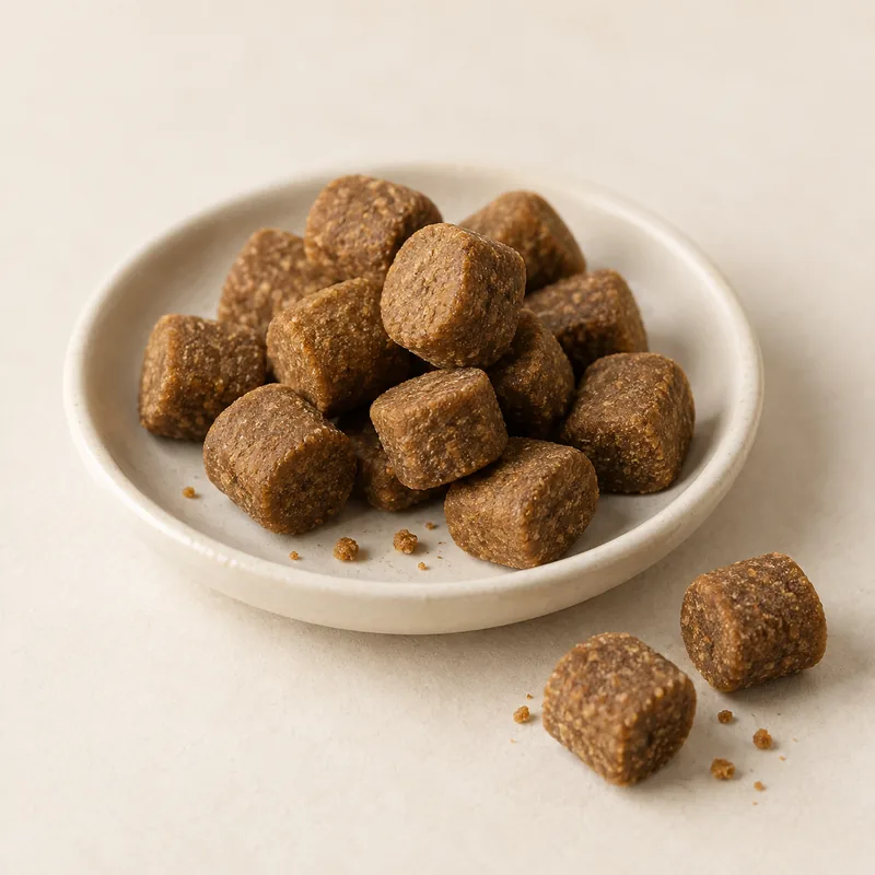 Liver Support Soft Chews product concept on a neutral studio background