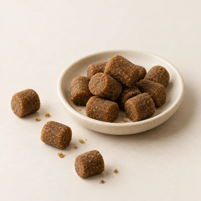 Skin & Coat Soft Chews product concept on a neutral studio background